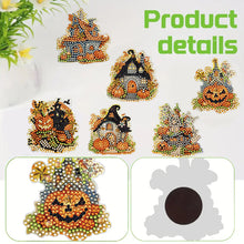 Load image into Gallery viewer, 6Pcs Acrylic Special Shape Halloween DIY Diamond Painting Fridge Magnet
