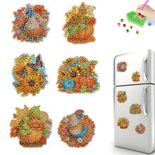 Load image into Gallery viewer, 6Pcs Acrylic Special Shape Pumpkin Diamond Painting Fridge Magnet for Home Decor

