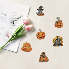 Load image into Gallery viewer, 6Pcs Acrylic Special Shape Halloween Pumpkin Diamond Painting Fridge Magnet
