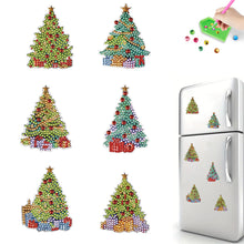 Load image into Gallery viewer, 6Pcs Acrylic Special Shape Christmas Kitten Diamond Painting Fridge Magnet
