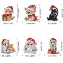 Load image into Gallery viewer, 6Pcs Acrylic Special Shape Garden Gnome Diamond Painting Fridge Magnet
