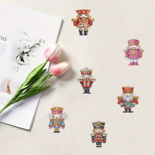 Load image into Gallery viewer, 6Pcs Acrylic Special Shape Nutcracker DIY Diamond Painting Fridge Magnet
