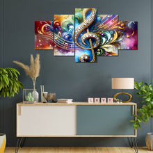Load image into Gallery viewer, Diamond Painting - Full Round - Five-panel painting of beautiful music (100*50CM)
