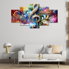 Load image into Gallery viewer, Diamond Painting - Full Round - Five-panel painting of beautiful music (100*50CM)
