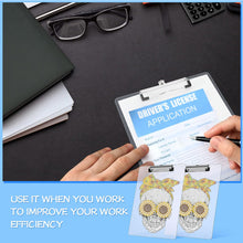 Load image into Gallery viewer, Acrylic Skull 5D DIY Diamond Painting File Folder Clipboard Office Stationary
