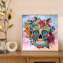 Load image into Gallery viewer, Diamond Painting - Partial Special Shaped - Skull (30*30CM)
