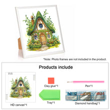 Load image into Gallery viewer, Diamond Painting - Partial Special Shaped - Green forest house (30*30CM)
