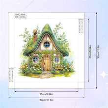 Load image into Gallery viewer, Diamond Painting - Partial Special Shaped - Green forest house (30*30CM)
