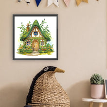 Load image into Gallery viewer, Diamond Painting - Partial Special Shaped - Green forest house (30*30CM)
