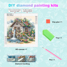 Load image into Gallery viewer, Diamond Painting - Partial Special Shaped - Flower house (30*30CM)
