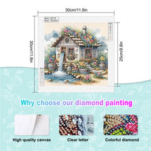 Load image into Gallery viewer, Diamond Painting - Partial Special Shaped - Flower house (30*30CM)

