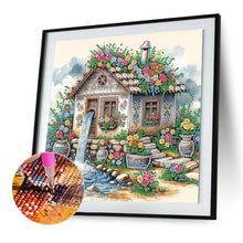 Load image into Gallery viewer, Diamond Painting - Partial Special Shaped - Flower house (30*30CM)

