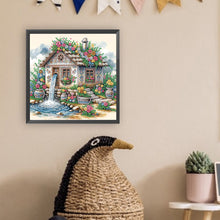 Load image into Gallery viewer, Diamond Painting - Partial Special Shaped - Flower house (30*30CM)
