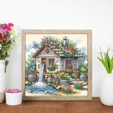 Load image into Gallery viewer, Diamond Painting - Partial Special Shaped - Flower house (30*30CM)
