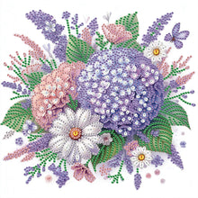 Load image into Gallery viewer, Diamond Painting - Partial Special Shaped - Hydrangea bouquet (30*30CM)
