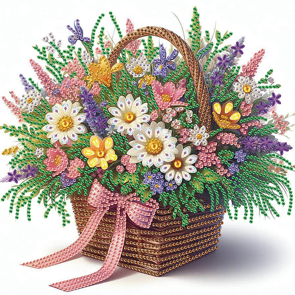 Diamond Painting - Partial Special Shaped - Bouquet of flowers (30*30CM)