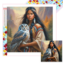 Load image into Gallery viewer, Diamond Painting - Full Square - Woman training eagle (40*40CM)
