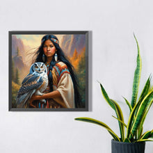 Load image into Gallery viewer, Diamond Painting - Full Square - Woman training eagle (40*40CM)
