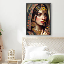 Load image into Gallery viewer, Diamond Painting - Partial Special Shaped - Indian beauty (30*40CM)
