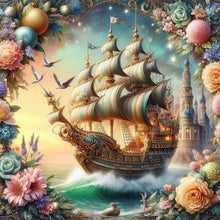 Load image into Gallery viewer, Diamond Painting - Full Round - Dream sailboat (30*30CM)
