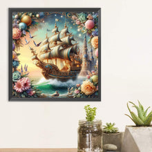 Load image into Gallery viewer, Diamond Painting - Full Round - Dream sailboat (30*30CM)
