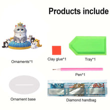 Load image into Gallery viewer, Acrylic Cartoon Desktop Diamond Art Kits 5D DIY Diamond Art Tabletop Decorations
