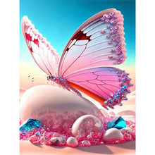Load image into Gallery viewer, 6pcs Round Diamond Painting Set - Dream butterfly (30*40CM)

