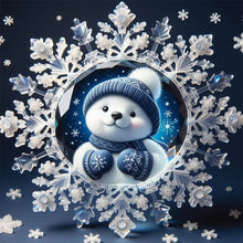 Load image into Gallery viewer, AB Diamond Painting - Full Round - Winter snowflake snowman (45*45CM)
