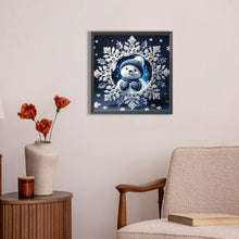 Load image into Gallery viewer, AB Diamond Painting - Full Round - Winter snowflake snowman (45*45CM)
