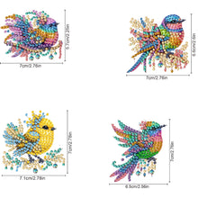 Load image into Gallery viewer, 4Pcs Diamond Painting Brooch Bird Rhinestone Crystal Pins for Wedding Party Gift
