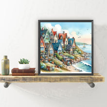 Load image into Gallery viewer, Diamond Painting - Full Round - House by the sea (30*30CM)
