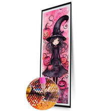 Load image into Gallery viewer, Diamond Painting - Full Round - Halloween pumpkin witch (30*90CM)
