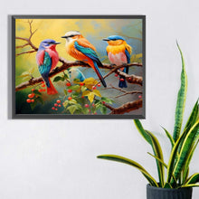 Load image into Gallery viewer, Diamond Painting - Full Square - Three birds (40*30CM)
