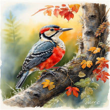 Load image into Gallery viewer, Diamond Painting - Full Square - Woodpecker (30*40CM)
