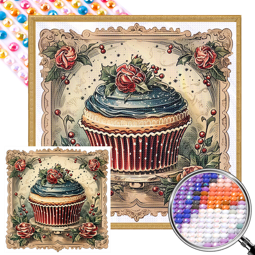 AB Diamond Painting - Full Round - Christmas cake (30*30CM)