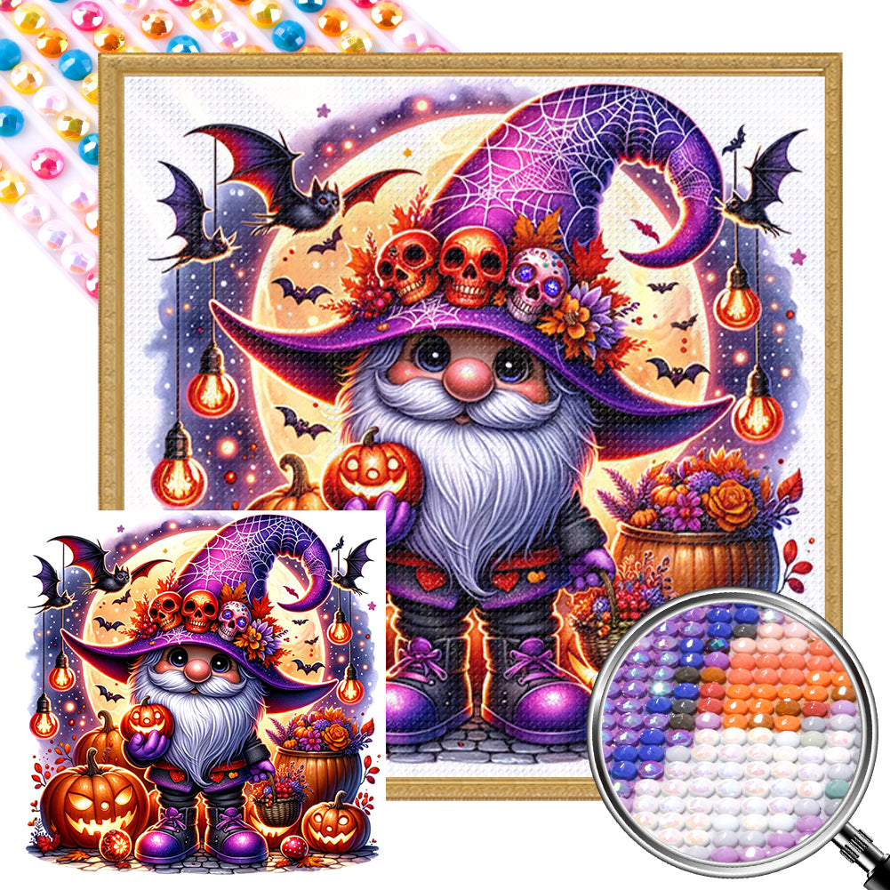 AB Diamond Painting - Full Round - Halloween moon bat (40*40CM)