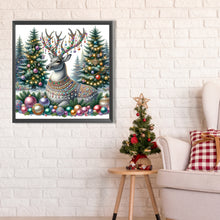 Load image into Gallery viewer, AB Diamond Painting - Full Round - Christmas gray elk (40*40CM)
