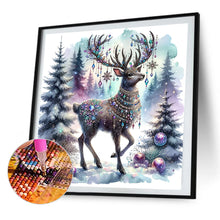 Load image into Gallery viewer, AB Diamond Painting - Full Round - Christmas black elk (40*40CM)
