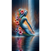 Load image into Gallery viewer, Diamond Painting - Full Round - Flower portrait sculpture (40*70CM)
