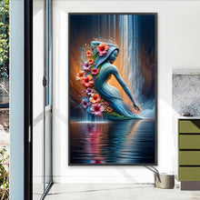 Load image into Gallery viewer, Diamond Painting - Full Round - Flower portrait sculpture (40*70CM)
