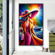 Load image into Gallery viewer, Diamond Painting - Full Round - Elegant woman (40*70CM)
