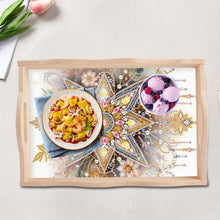 Load image into Gallery viewer, Wooden Cross Diamond Painting Tray Handicraft with Handles for Desk Coffee Table
