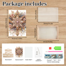 Load image into Gallery viewer, Wooden Cross Diamond Painting Tray Handicraft with Handles for Desk Coffee Table
