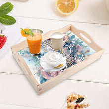 Load image into Gallery viewer, Wooden Cross Diamond Painting Tray Handicraft with Handles for Desk Coffee Table
