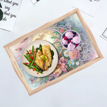 Load image into Gallery viewer, Wooden Cross Diamond Painting Tray Handicraft with Handles for Desk Coffee Table
