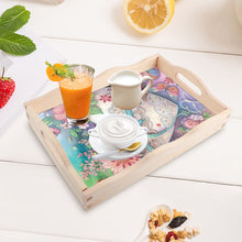 Load image into Gallery viewer, Wooden Cross Diamond Painting Tray Handicraft with Handles for Desk Coffee Table
