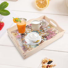Load image into Gallery viewer, Wooden Cross Diamond Painting Tray Handicraft with Handles for Desk Coffee Table
