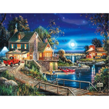 Load image into Gallery viewer, Diamond Painting - Full Square - Seaside cottage (40*30CM)
