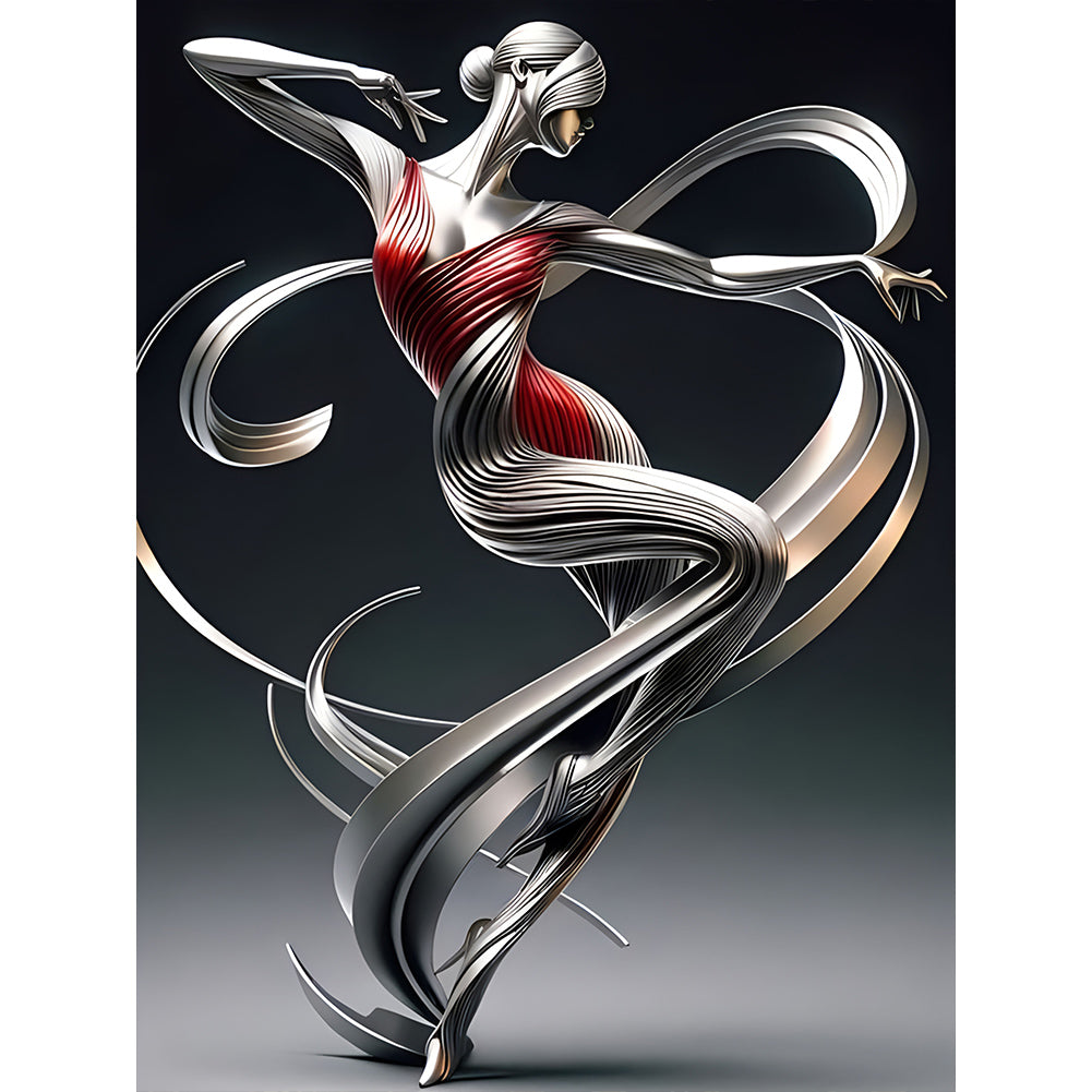 Diamond Painting - Full Round - Art dancing girl (30*40CM)