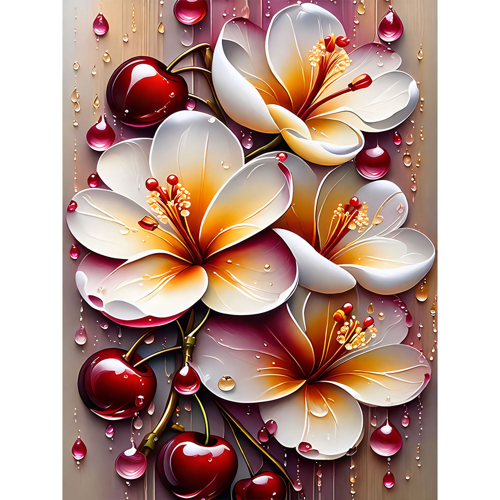 Diamond Painting - Full Round - Art flowers (30*40CM)